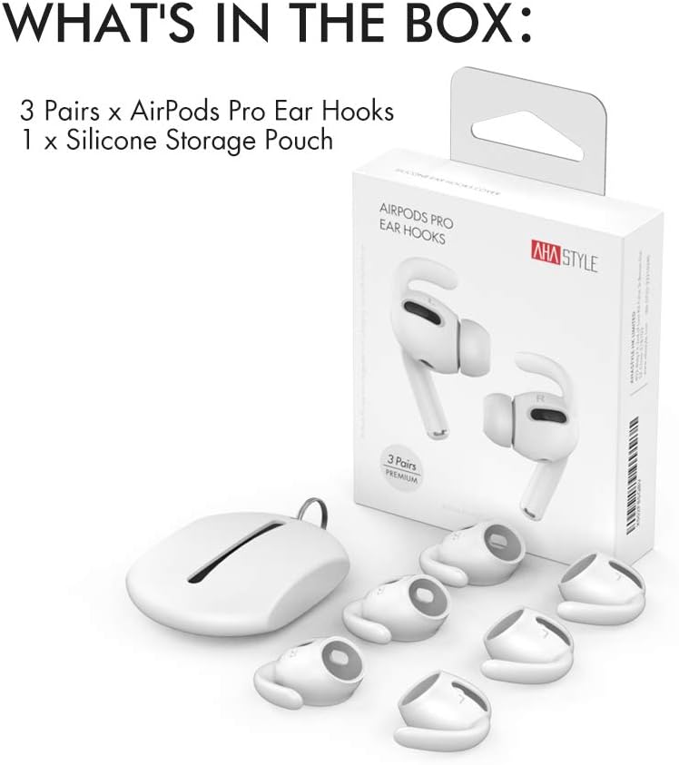 Đệm Cao Su Tai Nghe Airpods Gen 1/2 Có Móc Vành Tai (3 Size S/M/L)